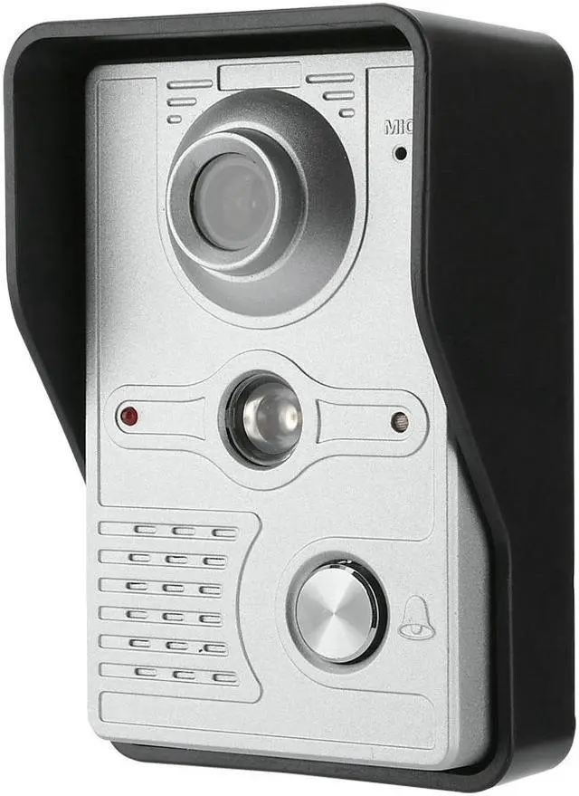 Alt view image 6 of 7 - 7" color TFT LCD 2 Monitors Video Door Phone Doorbell Intercom Kit 1-camera 2-monitor Night Vision with IR-CUT HD 700TVL Camera