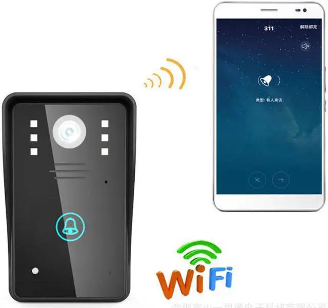 Main image of 720P Smart wireless wifi or RJ45 video intercom doorbell video remote mobile APP