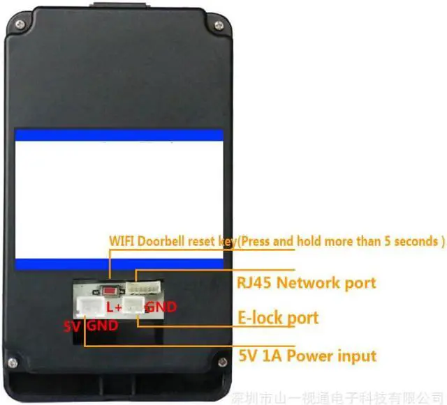 Alt view image 6 of 7 - 720P Smart wireless wifi or RJ45 video intercom doorbell video remote mobile APP