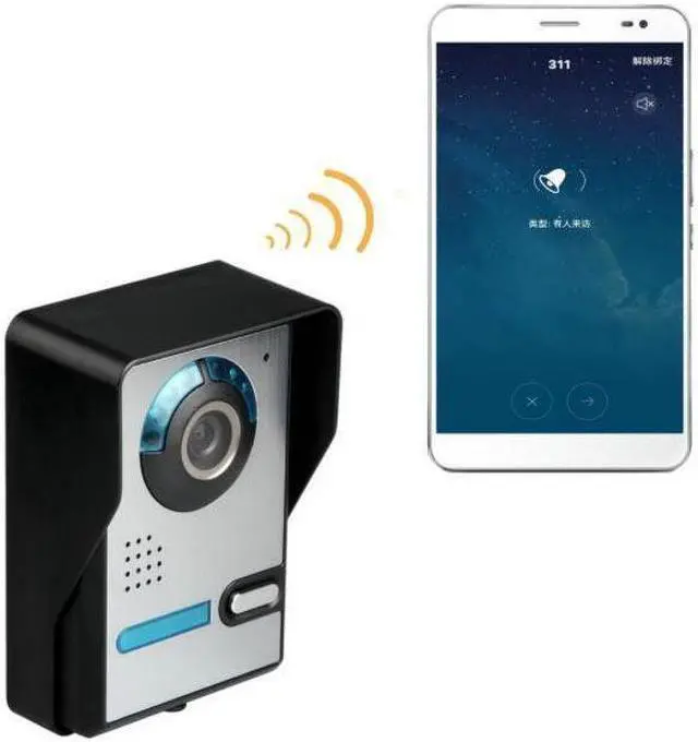 Alt view image 4 of 5 - Wireless WIFI Video Intercom Door Phone Doorbel System Night Vision Waterproof