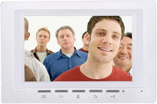Alt view image 4 of 7 - 7 inch TFT LCD Monitor Color Video Door Phone Intercom Doorbell System IR Outdoor Camera Doorphone