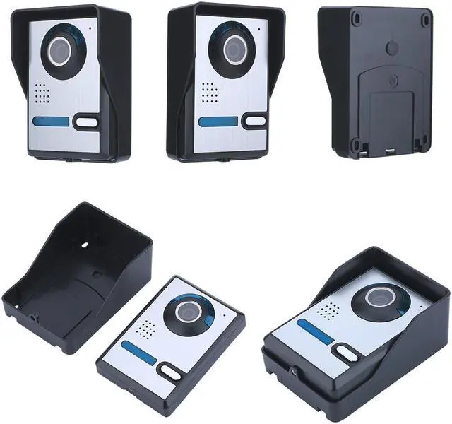 Alt view image 3 of 7 - 7 inch 2 Monitors Wired /Wireless Wifi Video Door Phone Doorbell Intercom System with  IR-CUT HD 1000TVL Wired Camera Night Vision,Support Remote APP