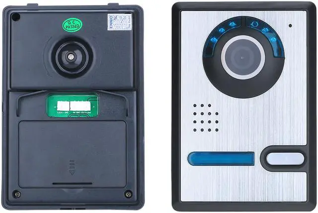 Alt view image 6 of 6 - 7 inch 3 Monitors Wired /Wireless Wifi Video Door Phone Doorbell Intercom System with  IR-CUT HD 1000TVL Wired Camera Night Vision Support Remote APP