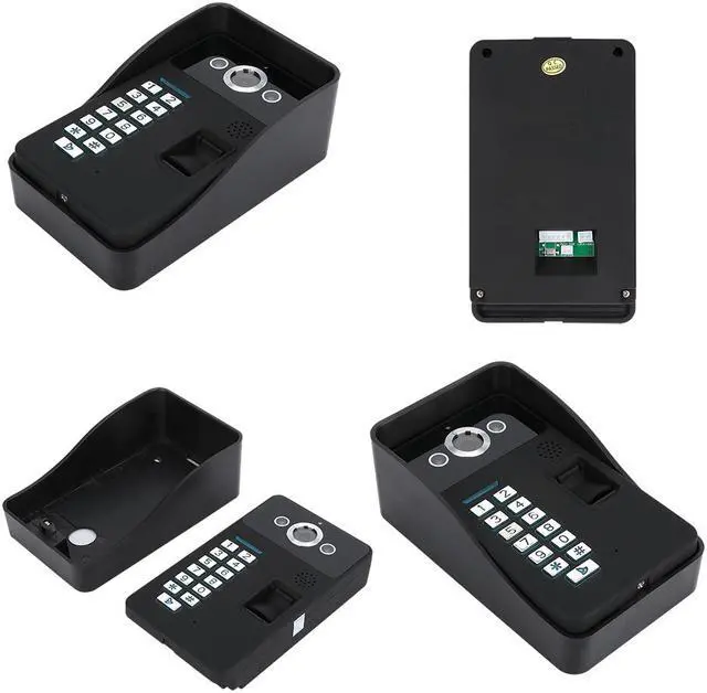 Alt view image 4 of 7 - 7inch TFT LCD Wired / Wireless Wifi Fingerprint RFID Password Video Door Phone Doorbell with IR-CUT 1000TVL Wired Camera Night Vision Remote APP