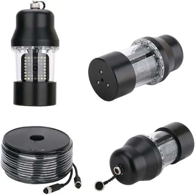 Alt view image 6 of 7 - VisiPower 7" Monitor Underwater Fishing Video Camera Fish Finder IP68 Waterproof 38 LEDs 360 Degree Rotating Camera, Cable Length 50m/164ft