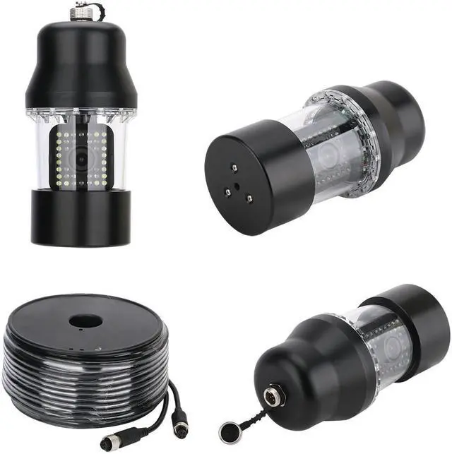 Alt view image 3 of 7 - 9 Inch DVR Recorder 50m Underwater Fishing Video Camera Fish Finder IP68 Waterproof 38 LEDs 360 Degree Rotating Camera
