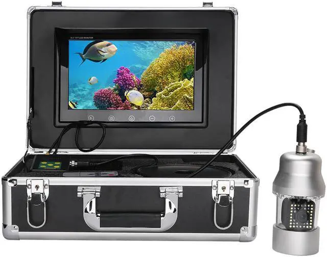 Alt view image 6 of 7 - 10 Inch 50m Underwater Fishing Video Camera Fish Finder IP68 Waterproof 38 LEDs 360 Degree Rotating Camera