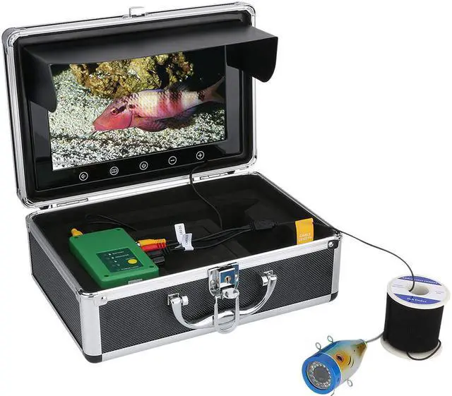 Alt view image 4 of 6 - VisiPower 10 Inch 1000TVL Fish Finder Underwater Fishing Camera 15pcs White  LEDs + 15pcs Infrared Lamp For Ice/Sea/River Fishing,  Cable Length 30m/98ft