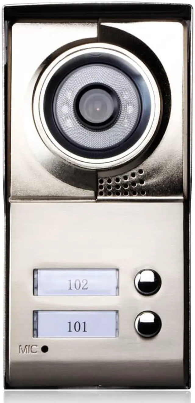 Alt view image 3 of 7 - 7inch TFT 2 Apartments Video Door Phone Intercom System IR-CUT HD 1000TVL Camera Doorbell Camera with 2 button 2 Monitor Waterproof