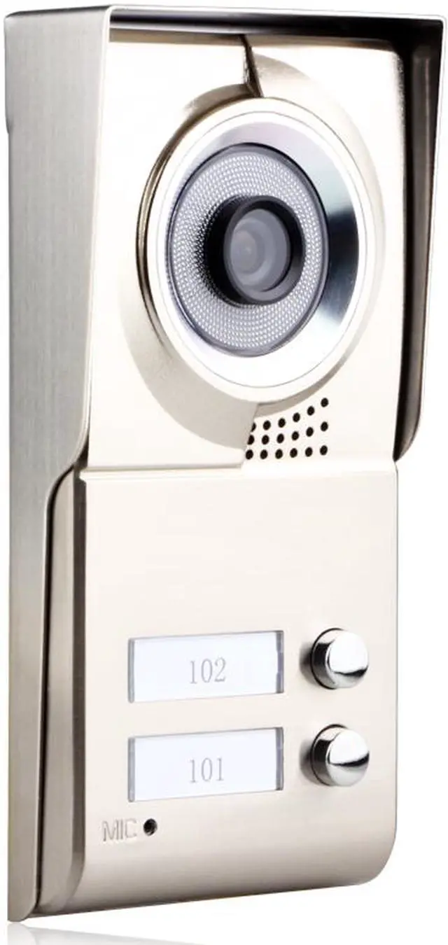 Alt view image 5 of 7 - 7inch 2 Apartments Video Door Phone Intercom System IR-CUT HD 1000TVL Camera Doorbell Camera with 2 button 2 Monitor Waterproof