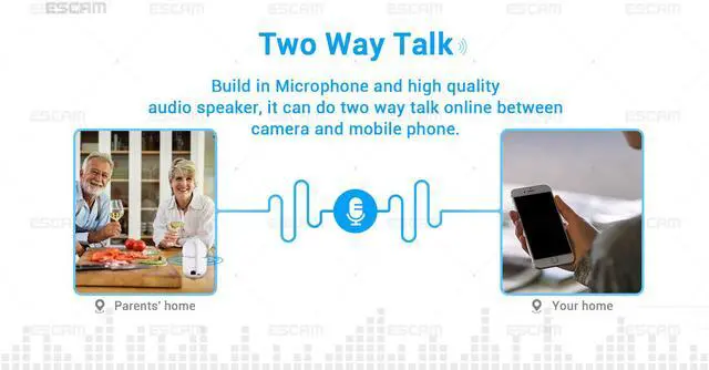 Alt view image 6 of 7 - ESCAM WIFI QF009 3.6MM 1080P Auto IR Control H.264 IR Dynamic IP Camera  Support email alarm and APP push