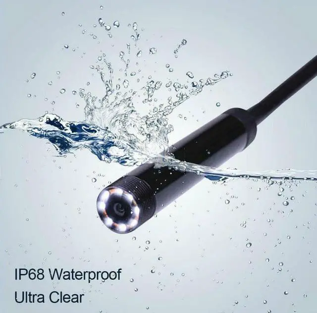 Alt view image 2 of 7 - 3.5M 8LED 2MP WiFi 1200P IP68 Endoscope Inspection Video Camer -iPhone, Android, PC