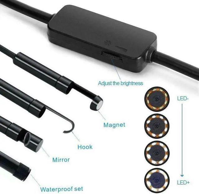 Alt view image 4 of 7 - 10M WiFi 1200P Waterproof 2MP Wireless Endoscope Adjustable Inspection Camera For Android IOS Smartphone