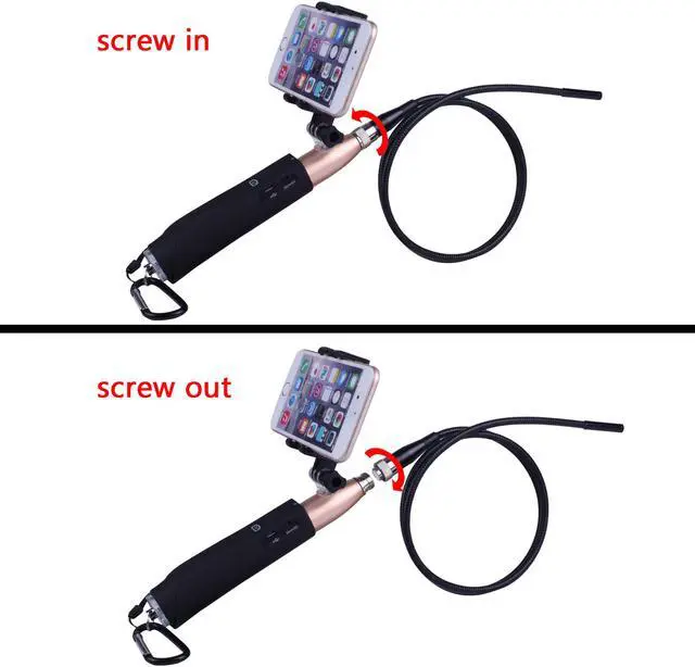 Alt view image 4 of 7 - LED 2MP WiFi Controller Endoscope Camera Handle 8mm 65°View For Ios/Android