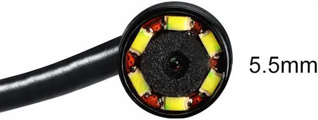 Alt view image 2 of 7 - 6 LED 3IN1 5.5mm 5M length Inspection Borescope Tube for Android Endoscope Waterproof IP67