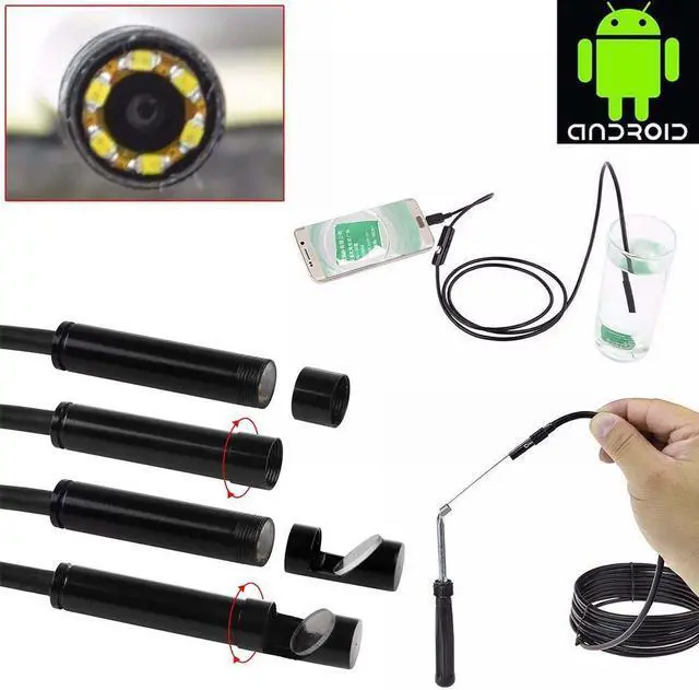 Main image of 5.5mm Endoscope Waterproof IP67 10M Snake Borescope USB Inspection Camera for Android phone