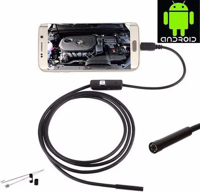 Alt view image 3 of 6 - 5.5mm Endoscope Waterproof IP67 10M Snake Borescope USB Inspection Camera for Android phone