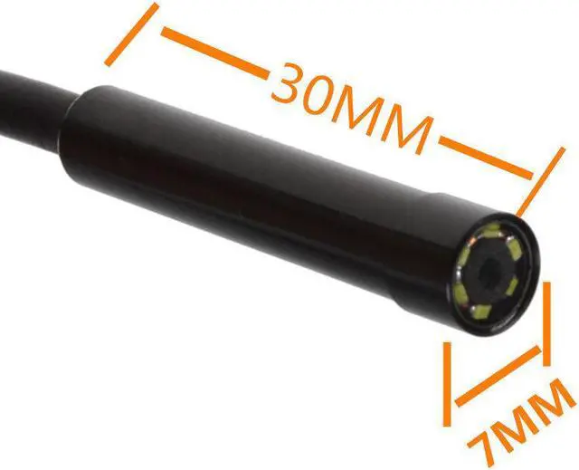 Alt view image 7 of 7 - 7mm lens Snake Borescope 6LED Waterproof IP67 Inspection Camera 30fps for Android
