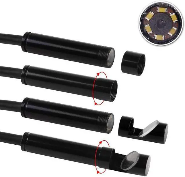 Alt view image 5 of 7 - Android Snake Borescope 6LED Waterproof IP67 Inspection Camera 7mm lens