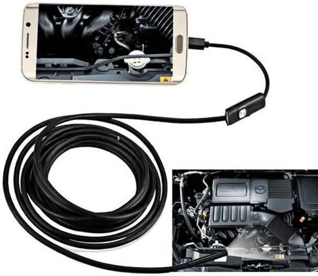 Main image of 6LED Waterproof IP67 Snake Borescope USB Inspection Camera 7mm lens Android