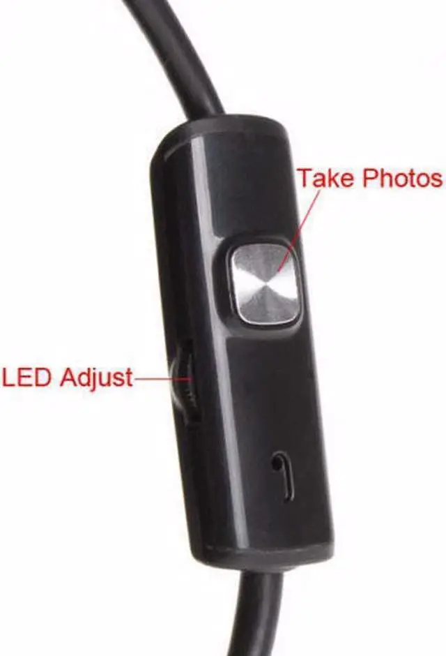 Alt view image 2 of 7 - 6LED Waterproof IP67 10M Snake Borescope USB Inspection Camera 7mm lens for Android phone