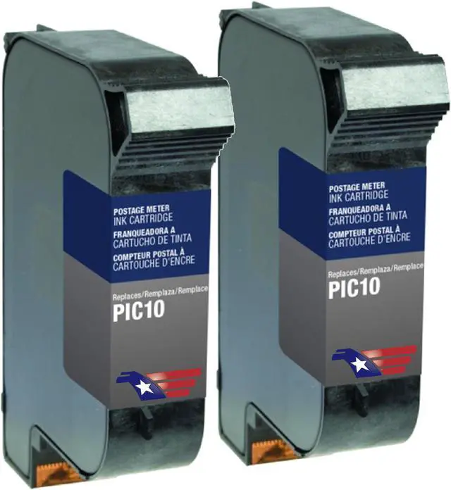 Alt view image 2 of 2 - FP PostBase PIC10 Fluorescent Red Ink Cartridge Set Franco Postalia