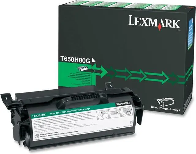 Alt view image 13 of 13 - Lexmark T650H80G High Yield Toner Cartridge - Black