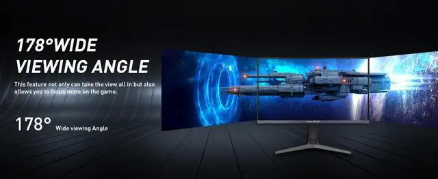 Alt view image 6 of 6 - Haurve 32" UHD 4K 144Hz Gaming Monitor with Height Adjustable Stand, HDMI 2.1, DP 1.4, USB-C, RGB, Built-in Speakers, Black