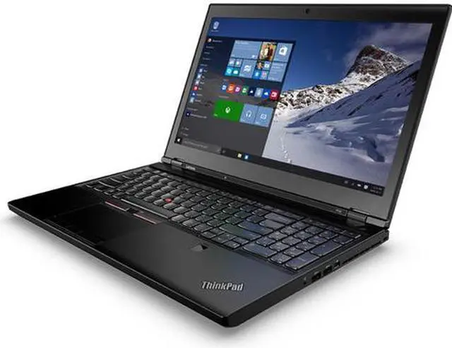 Alt view image 2 of 11 - Lenovo ThinkPad P50 20EN0013US 15.6" (In-plane Switching (IPS) Technology) Notebook - Intel Core i7 i7-6700HQ Quad-core (4 Core) 2.60 GHz