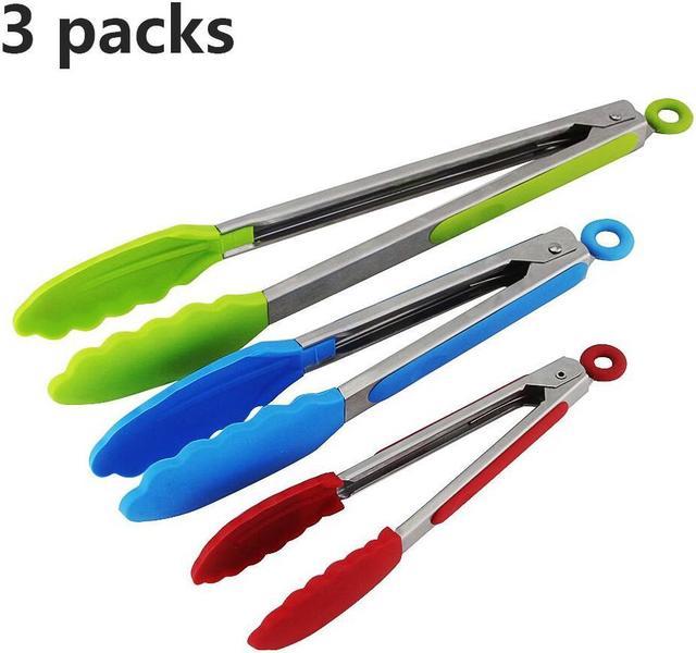 Non Stick Silicone Locking Kitchen Tongs