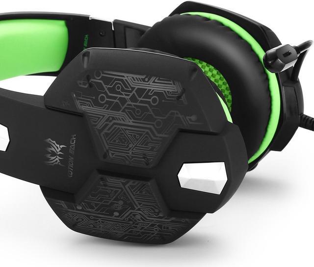 Alt view image 5 of 7 - KOTION EACH G1000 Gaming Headset Headphones Earphones 3.5mm Stereo Headband with Mic Noise Isolation Over-ear Breathing LED Light for Laptop PC Computer Game