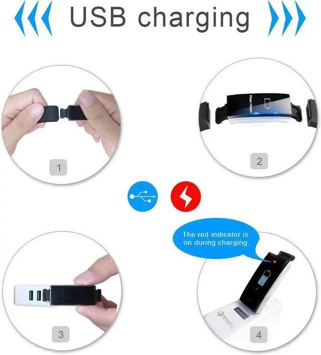 Alt view image 6 of 14 - Fitness Tracker HR, Activity Tracker Watch with Heart Rate Monitor, Waterproof Smart Fitness Band with Step Counter, Pedometer Watch for Kids Women and Men