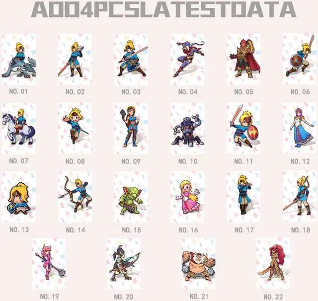 Alt view image 4 of 5 - ZELDA Tears of the Kingdom Mini 38PCS Full Set NFC PVC TAG Cards for AMIIBO Switch WII U(Including weapons, materials, paraglider skins)