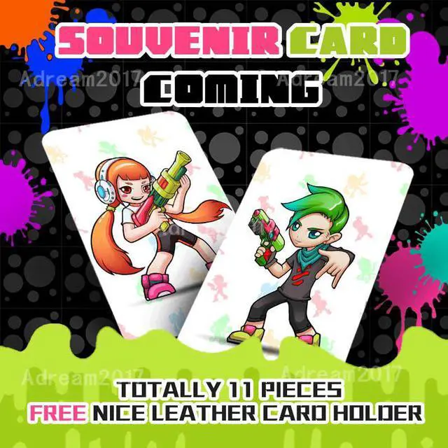 Alt view image 4 of 5 - Splatoon 2 Full Set Customized AMIIBO NFC TAG Cards 11pcs/pack for NS Switch WII U New3ds