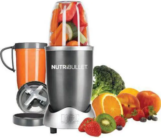 Alt view image 9 of 11 - NutriBullet 8-Piece High-Speed Blender/Mixer System, Gray NBR0801