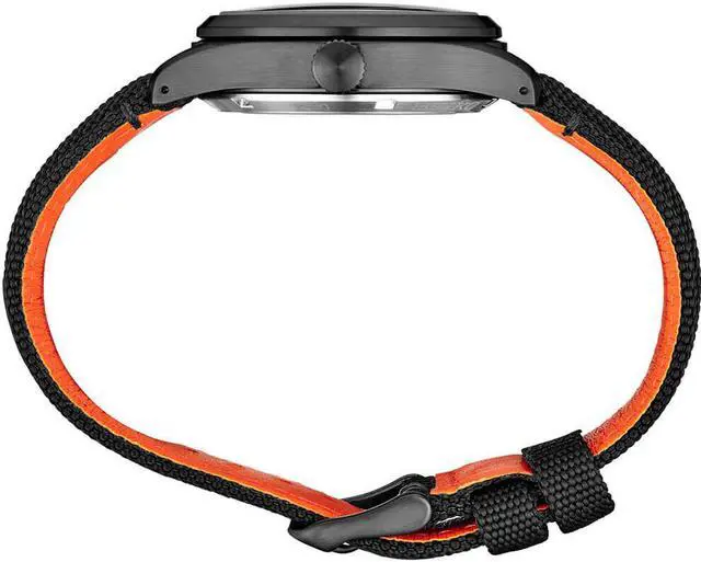Alt view image 2 of 6 - Seiko SRPH33 5 Mens Black/Orange Sports Watch