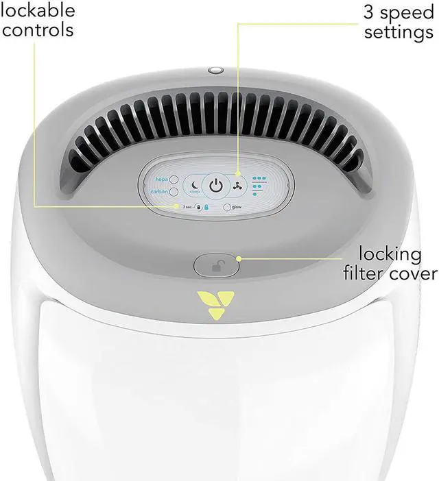 Alt view image 2 of 11 - Vornadobaby Purio Nursery Air Purifier