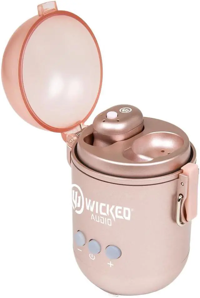 Alt view image 5 of 9 - Wicked Audio WITW3853 SYVER True Wireless Earbuds - Rose Gold