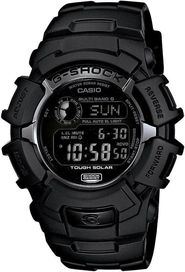 Alt view image 12 of 13 - Casio G-Shock Blackout Solar Atomic Watch GW2310FB-1