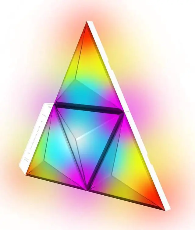 Alt view image 5 of 7 - Monster PRISM  Smart Modular 3D LED Art Panels, 4 Panel Starter Kit