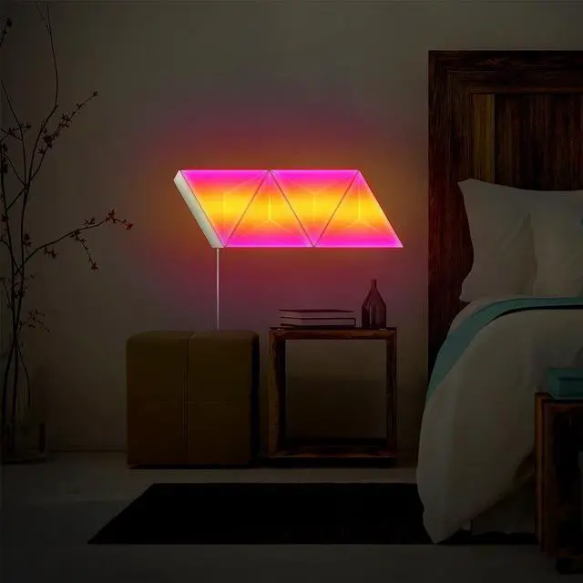 Alt view image 7 of 7 - Monster PRISM  Smart Modular 3D LED Art Panels, 4 Panel Starter Kit
