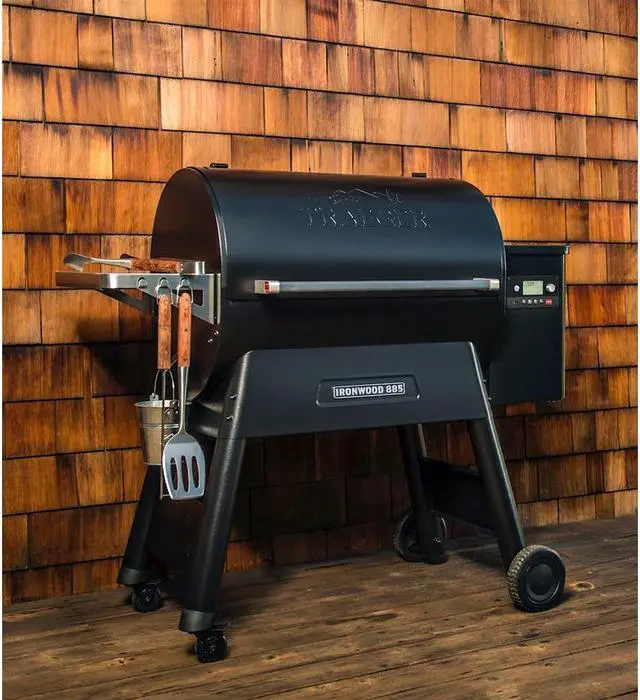 Alt view image 4 of 7 - Traeger Ironwood 885 Black Wood Pellet Grill