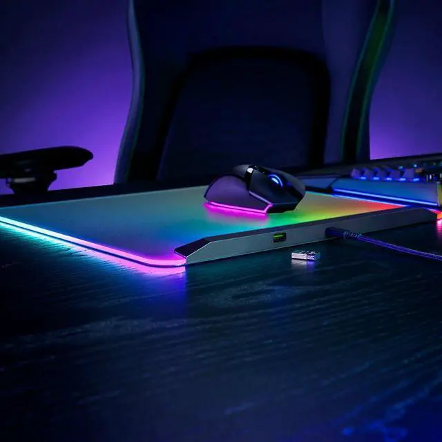 Alt view image 6 of 7 - Razer RZ0204920100 Firefly V2 Pro LED Backlit Mouse Mat