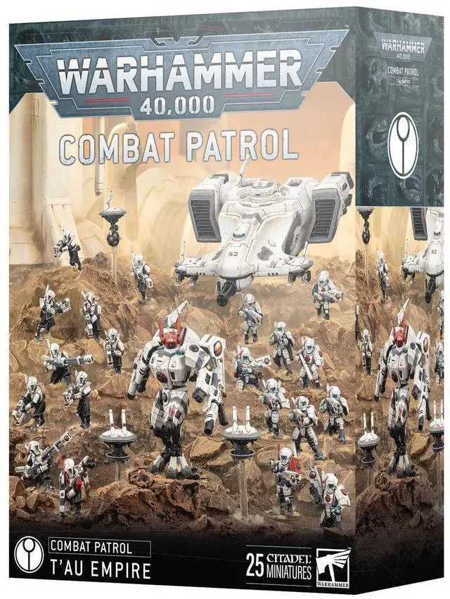 Main image of Warhammer 40K Tau Empire Combat Patrol  25 Multipart Plastic Miniatures Army Set