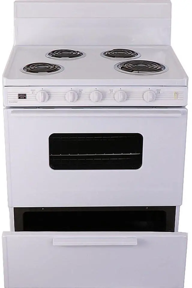 Alt view image 2 of 3 - Premier EFK290OP 3.9 Cu. Ft. White Freestanding Range
