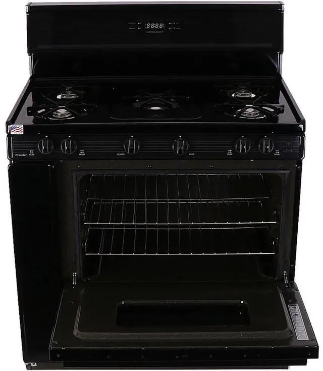 Alt view image 2 of 4 - Premier SLK849BP 3.9 Cu. Ft. Black Freestanding Gas Range