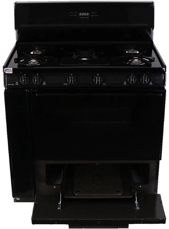 Alt view image 3 of 4 - Premier SLK849BP 3.9 Cu. Ft. Black Freestanding Gas Range