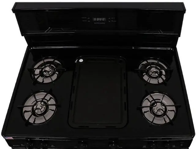 Alt view image 4 of 4 - Premier SLK849BP 3.9 Cu. Ft. Black Freestanding Gas Range