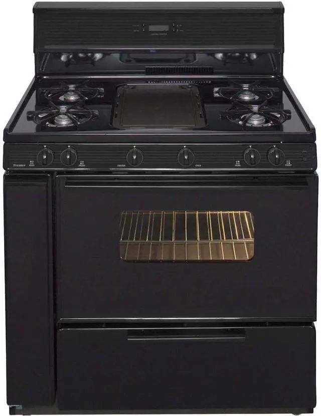 Main image of Premier SLK849BP 3.9 Cu. Ft. Black Freestanding Gas Range
