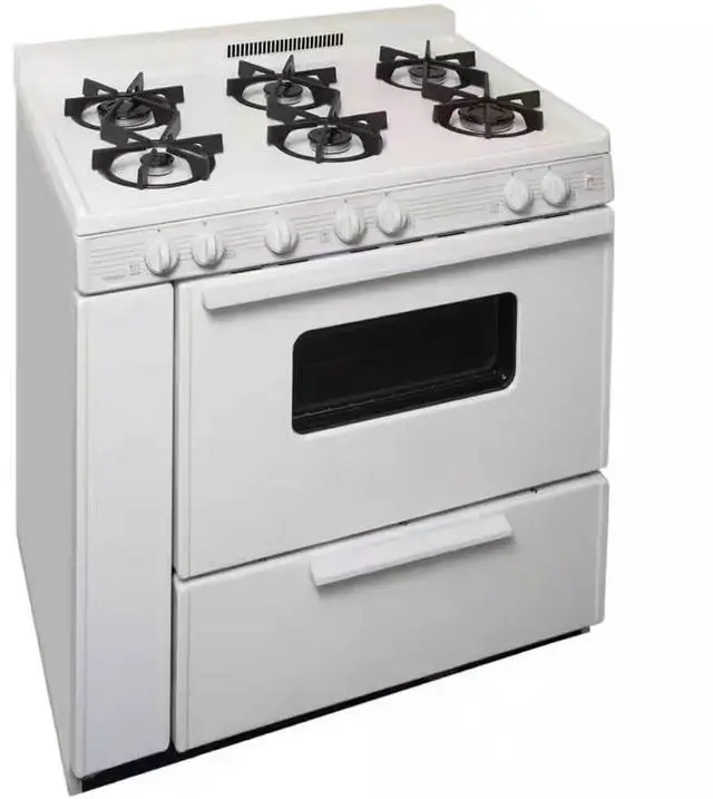 Alt view image 2 of 2 - Premier STK2X0OP 3.91 Cu. Ft. White Freestanding Gas Range